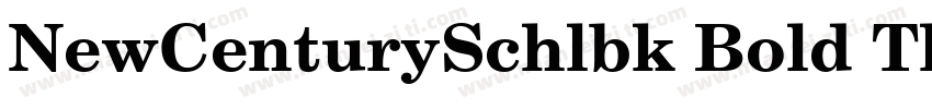 NewCenturySchlbk Bold Th字体转换